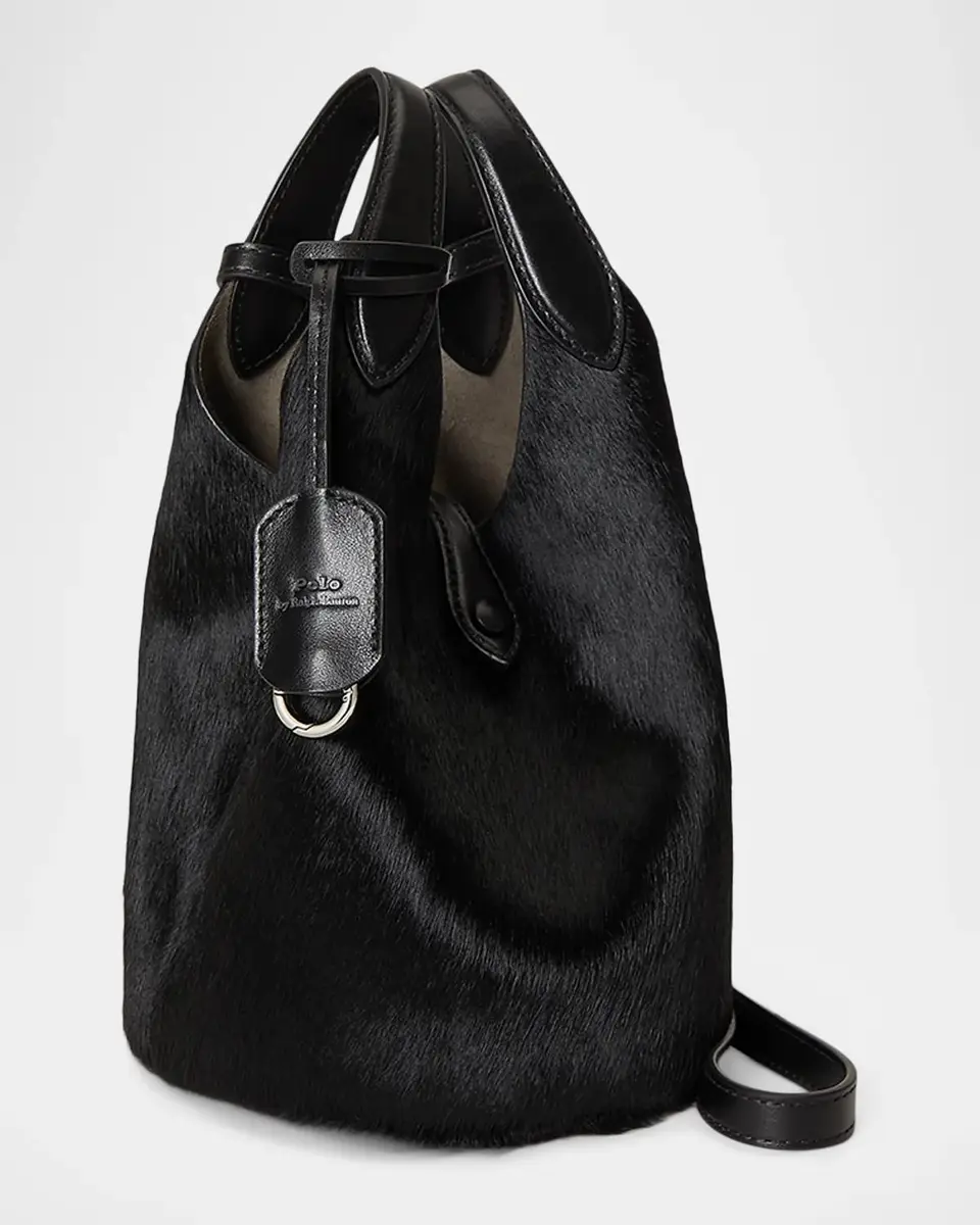 Polo Ralph Lauren Polo Play Haircalf Tote Bag | Thumbnail 3 Polo Ralph Lauren Polo Play Haircalf Tote Bag | Thumbnail 3