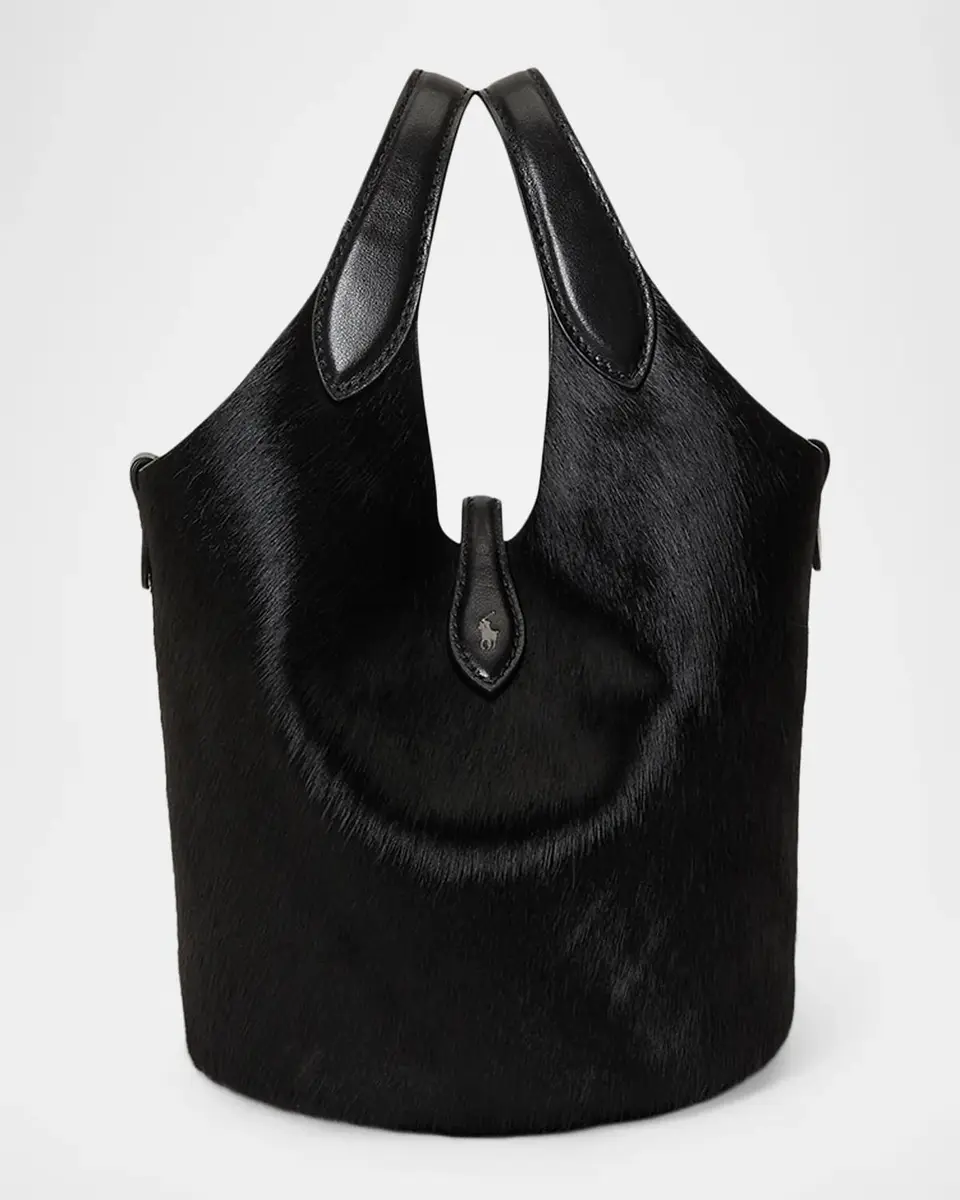 Polo Ralph Lauren Polo Play Haircalf Tote Bag | Thumbnail 6 Polo Ralph Lauren Polo Play Haircalf Tote Bag | Thumbnail 6