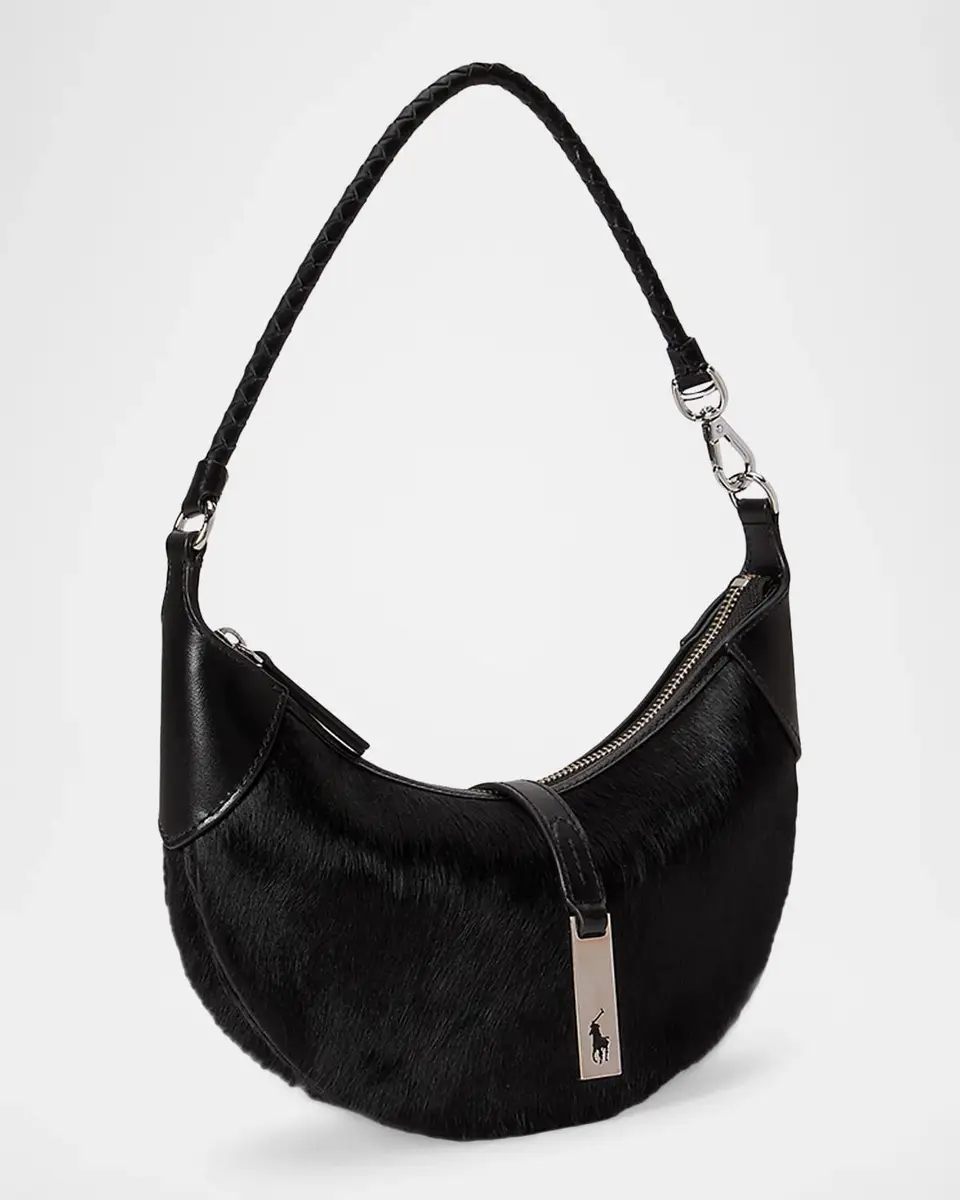 Polo Ralph Lauren Polo ID Haircalf Mini Shoulder Bag | Thumbnail 3 Polo Ralph Lauren Polo ID Haircalf Mini Shoulder Bag | Thumbnail 3