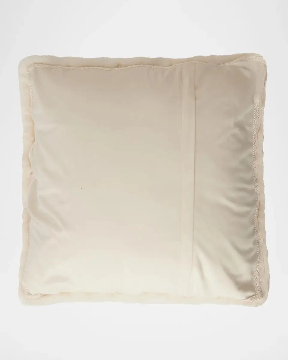 Lyla Grant Faux Rex Rabbit Pillow, 20" Square | Thumbnail 4 Lyla Grant Faux Rex Rabbit Pillow, 20" Square | Thumbnail 4