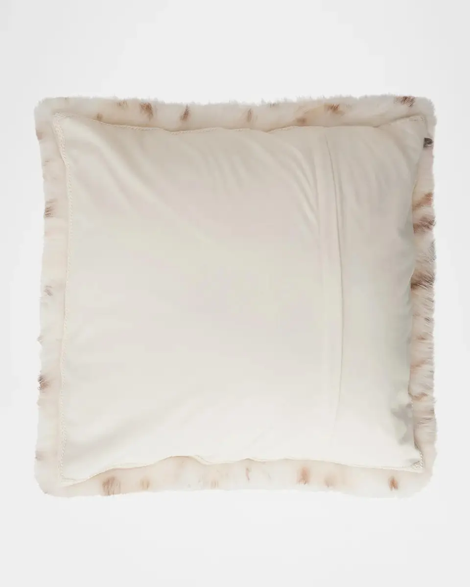 Lyla Grant Faux Lynx Pillow, 20" Square | Thumbnail 2 Lyla Grant Faux Lynx Pillow, 20" Square | Thumbnail 2