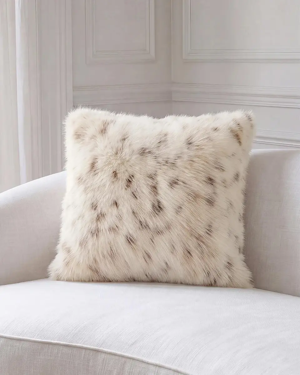Lyla Grant Faux Lynx Pillow, 20" Square | Thumbnail 3 Lyla Grant Faux Lynx Pillow, 20" Square | Thumbnail 3