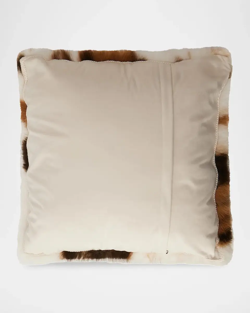 Lyla Grant Cow-Print Faux Fur Pillow, 20" Square | Thumbnail 2 Lyla Grant Cow-Print Faux Fur Pillow, 20" Square | Thumbnail 2