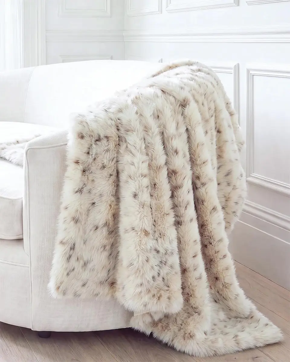 Lyla Grant Faux Lynx Throw, 60" x 72" | Thumbnail 3 Lyla Grant Faux Lynx Throw, 60" x 72" | Thumbnail 3