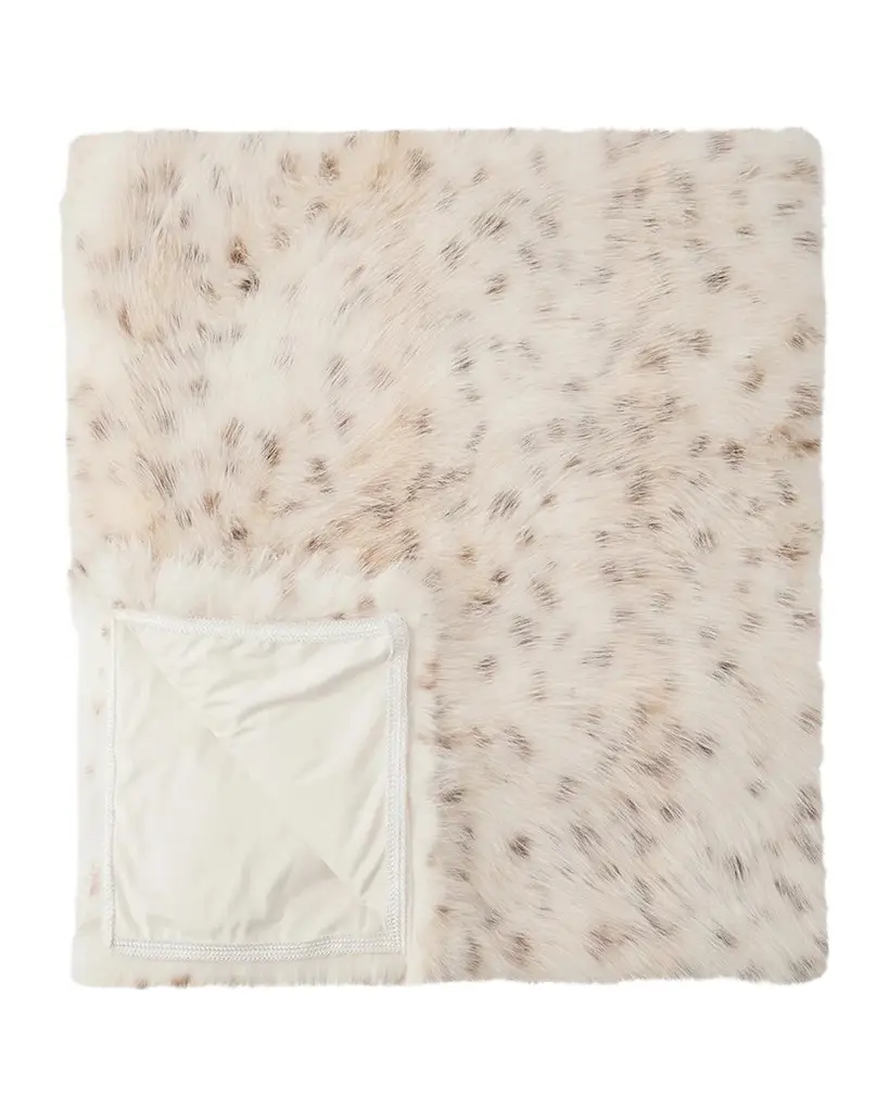Faux Lynx Throw, 60" x 72" Faux Lynx Throw, 60" x 72"