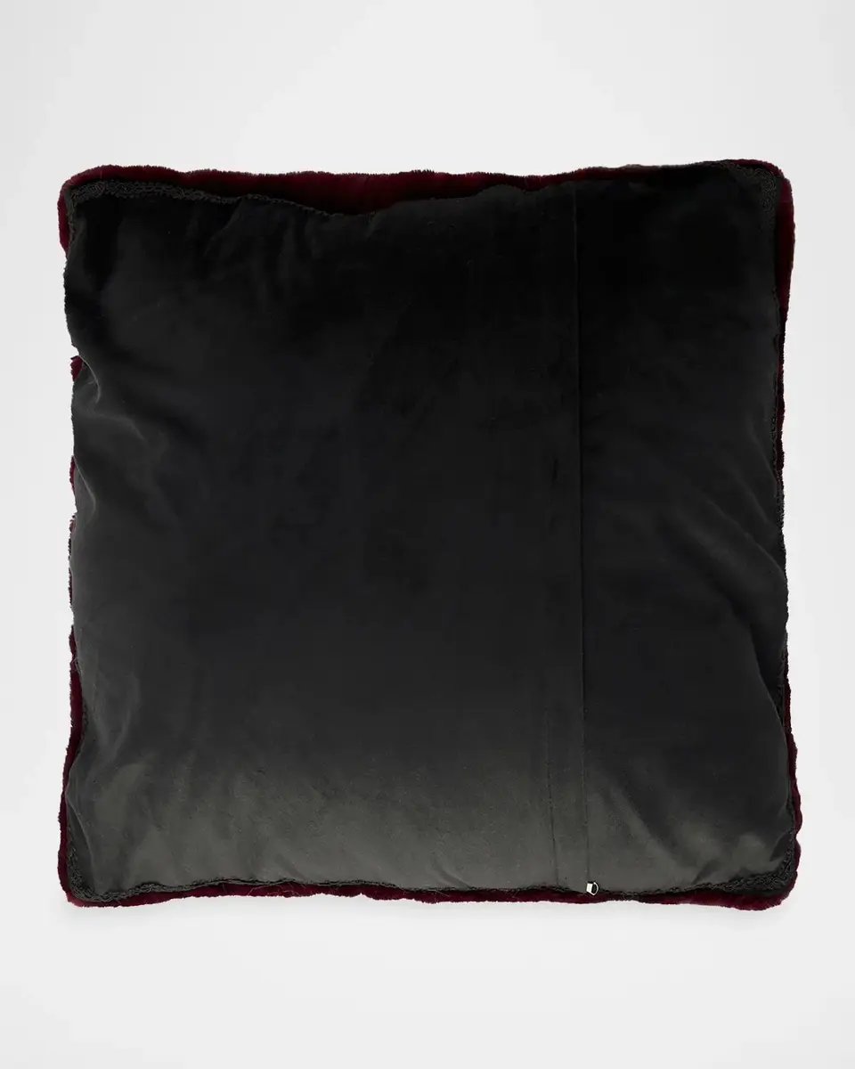 Lyla Grant Chevron Faux Mink Pillow, 20" Square | Thumbnail 4 Lyla Grant Chevron Faux Mink Pillow, 20" Square | Thumbnail 4