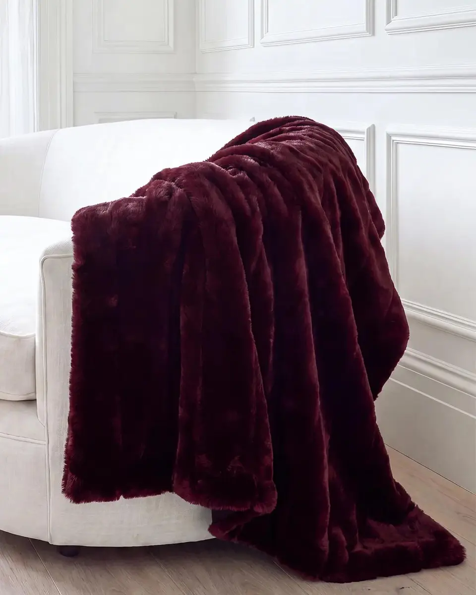 Lyla Grant Faux Mink Throw, 60" x 72" | Thumbnail 4 Lyla Grant Faux Mink Throw, 60" x 72" | Thumbnail 4