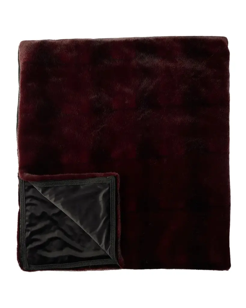 Lyla Grant Faux Mink Throw, 60" x 72"