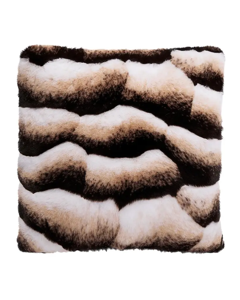 Lyla Grant Faux Chinchilla Pillow, 20" Square