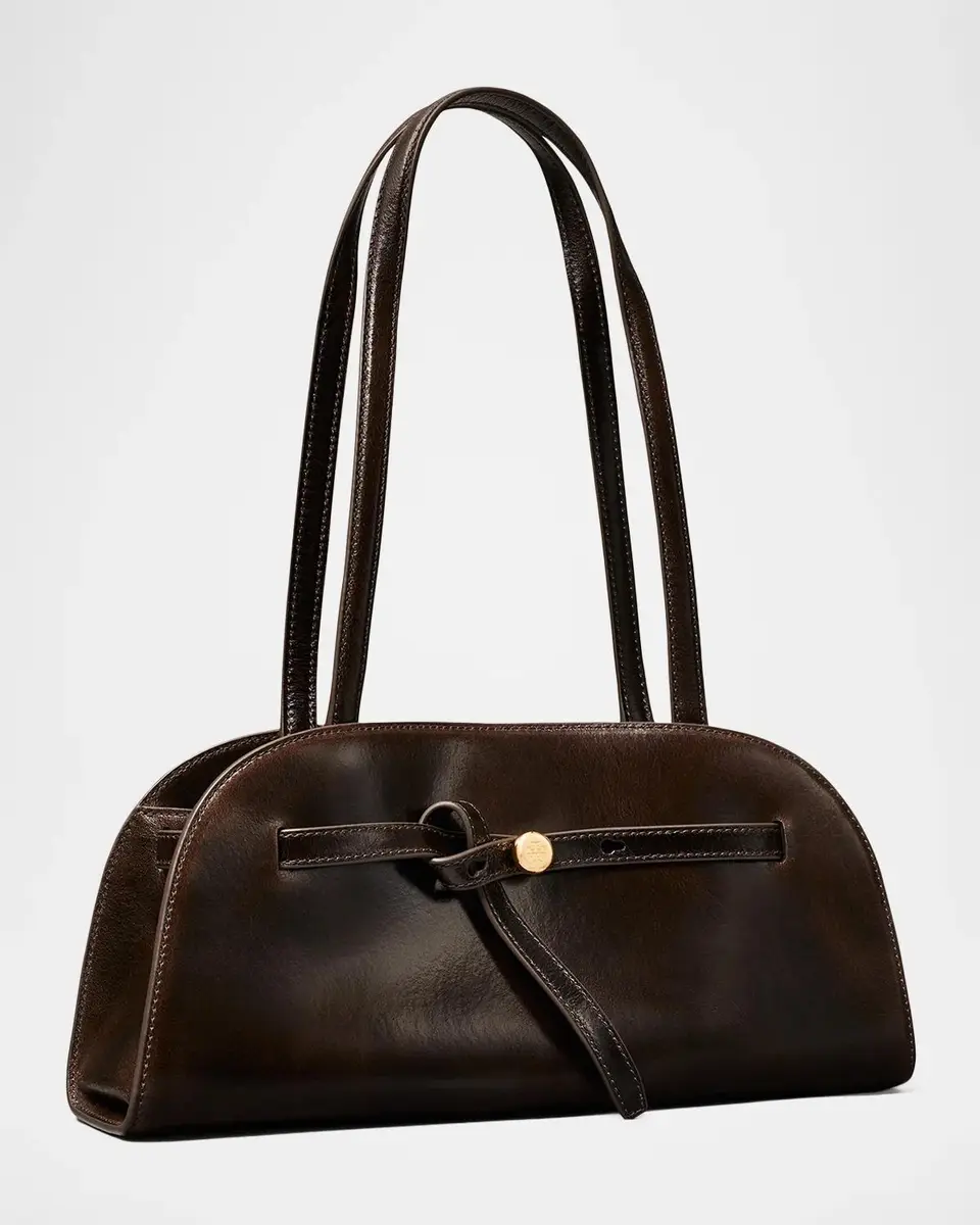 Tory Burch Romy Leather East West Bauletto Bag | Thumbnail 3 Tory Burch Romy Leather East West Bauletto Bag | Thumbnail 3
