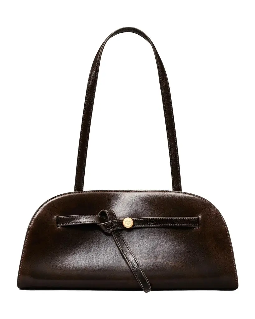 Tory Burch Romy Leather East West Bauletto Bag
