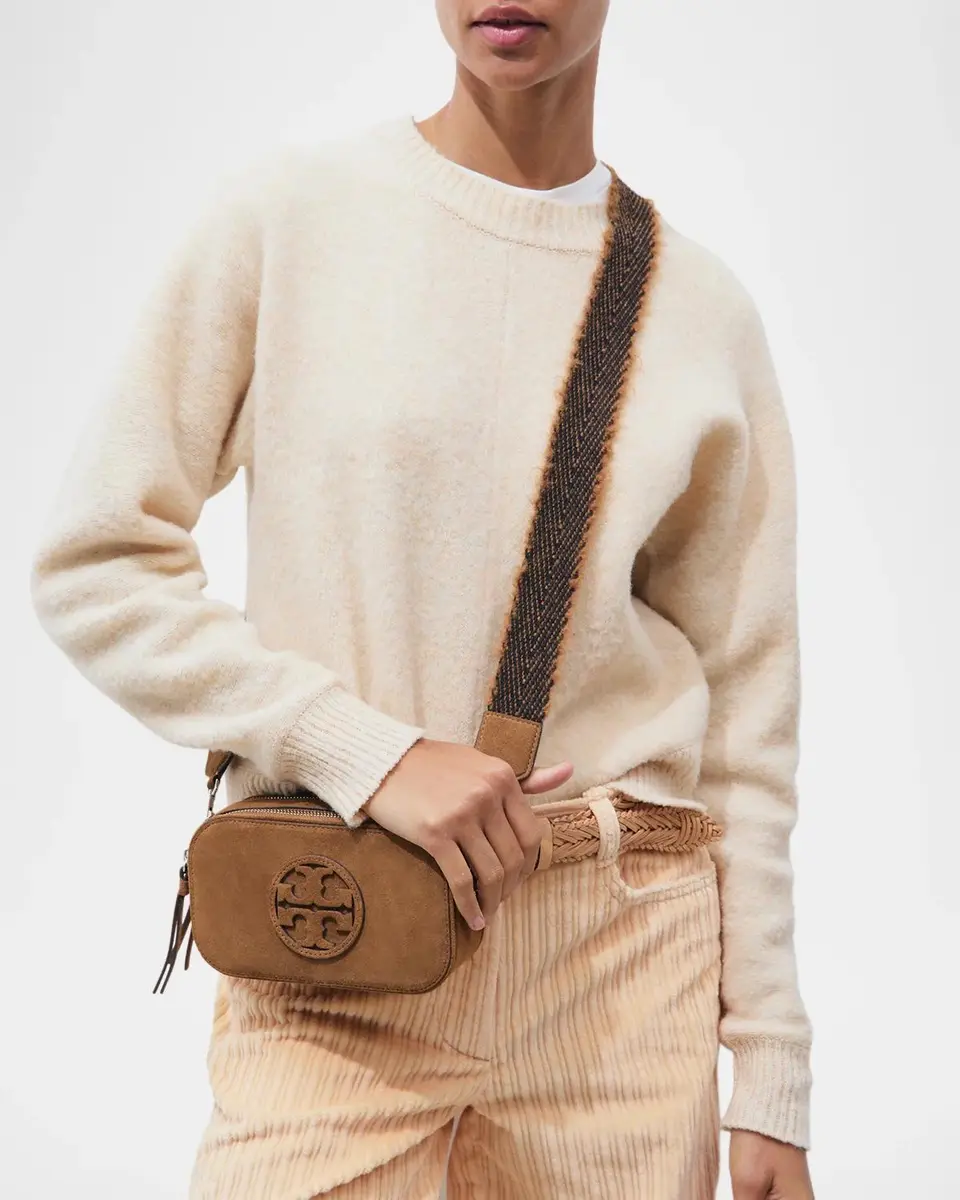 Tory Burch Miller Mini Suede Crossbody Bag | Thumbnail 2 Tory Burch Miller Mini Suede Crossbody Bag | Thumbnail 2