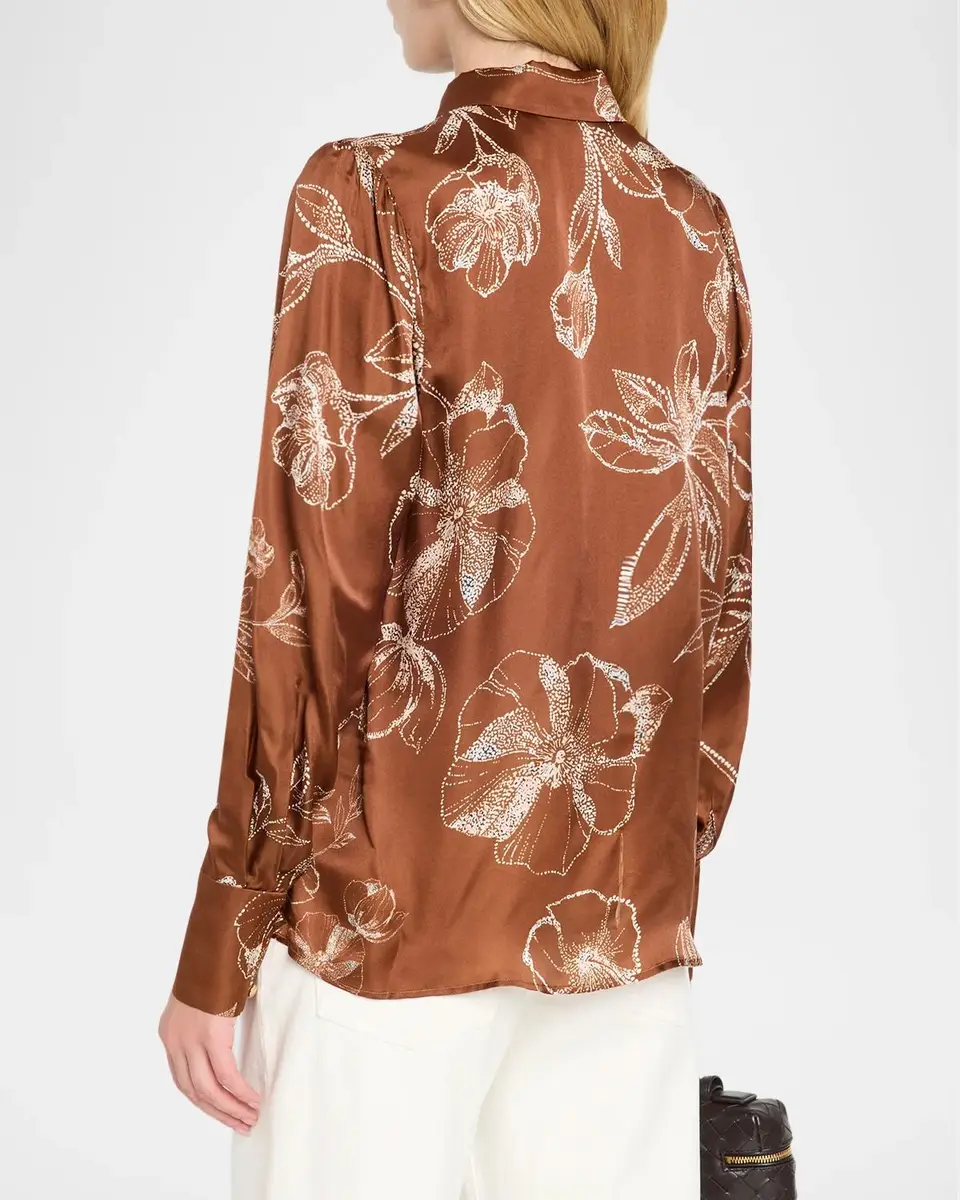Johnny Was Averi Floral Button-Front Blouse | Thumbnail 3