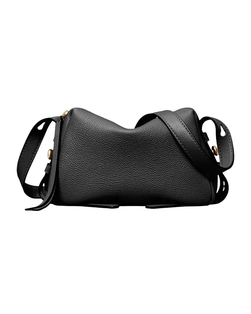 Tory Burch Romy Soft Pebbled Leather Crossbody Bag