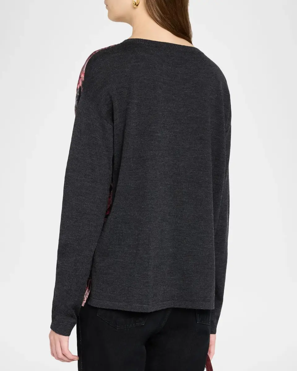 Johnny Was Floral-Print Crewneck Knit Top | Thumbnail 3 Johnny Was Floral-Print Crewneck Knit Top | Thumbnail 3