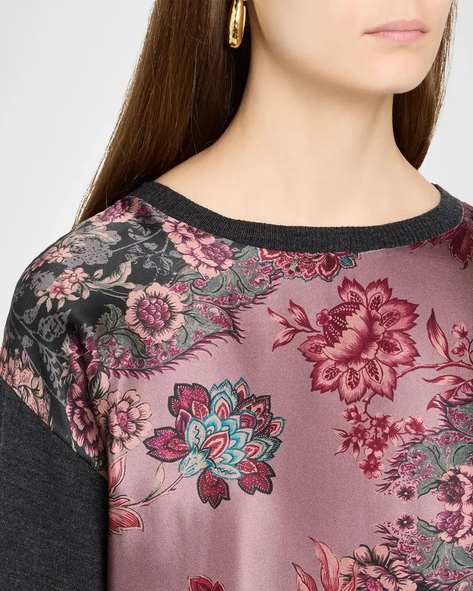 Johnny Was Floral-Print Crewneck Knit Top | Thumbnail 5 Johnny Was Floral-Print Crewneck Knit Top | Thumbnail 5