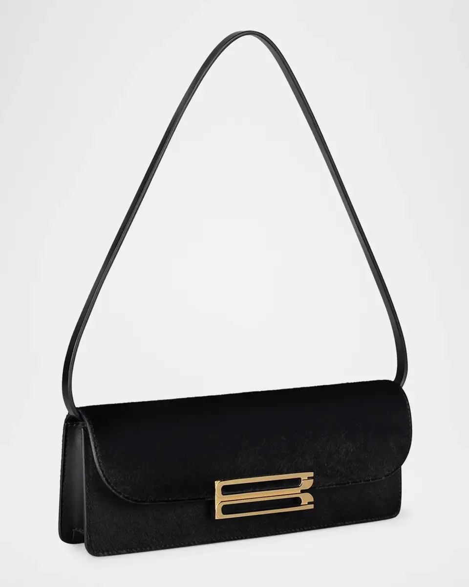 Victoria Beckham Dorian East-West Calf Hair Clutch Bag | Thumbnail 2 Victoria Beckham Dorian East-West Calf Hair Clutch Bag | Thumbnail 2