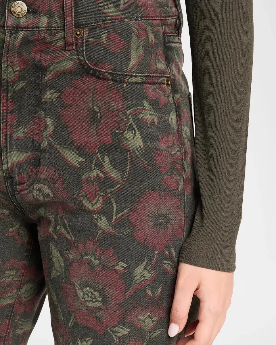 Veronica Beard Crosbie Floral Flare Jeans | Thumbnail 5