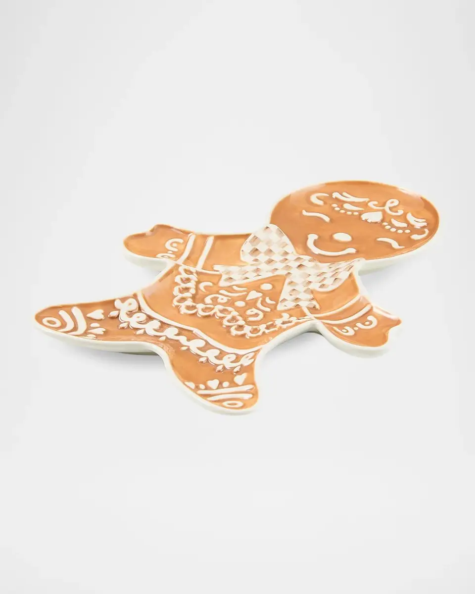 MacKenzie-Childs Mocha Check Gingerbread Cookie Tray | Thumbnail 2 MacKenzie-Childs Mocha Check Gingerbread Cookie Tray | Thumbnail 2