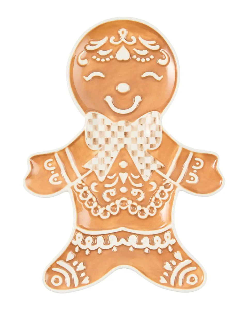 MacKenzie-Childs Mocha Check Gingerbread Cookie Tray | Thumbnail 3 MacKenzie-Childs Mocha Check Gingerbread Cookie Tray | Thumbnail 3