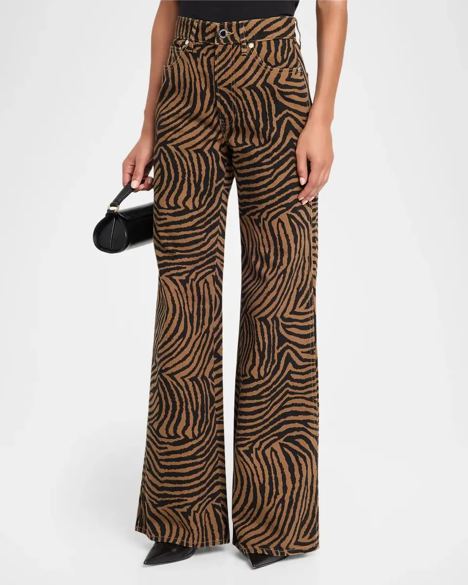 Veronica Beard Kasey Tiger Wide-Leg Jeans | Thumbnail 4 Veronica Beard Kasey Tiger Wide-Leg Jeans | Thumbnail 4