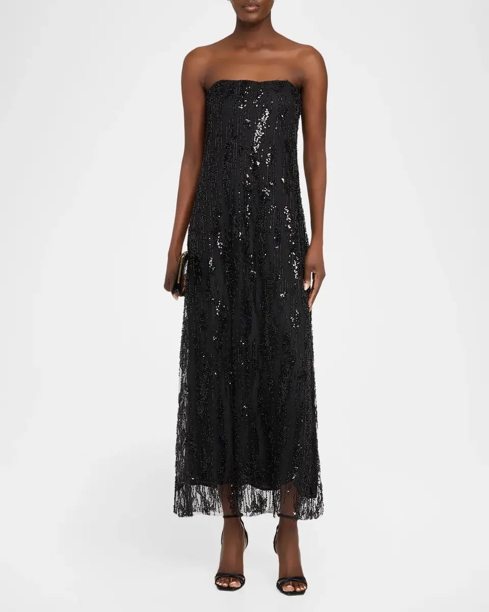 Staud Cassie Embellished Strapless Maxi Dress | Thumbnail 2