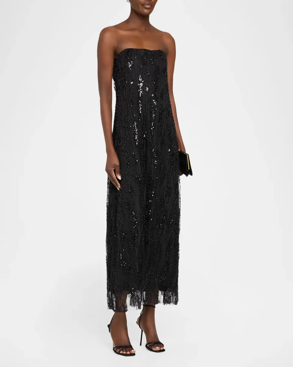 Staud Cassie Embellished Strapless Maxi Dress | Thumbnail 4