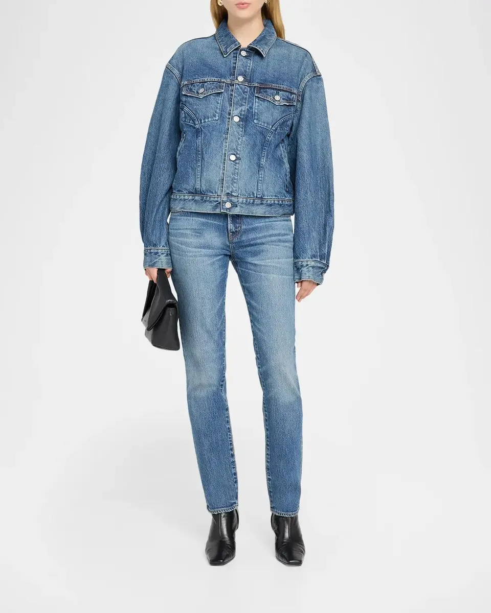 Moussy Vintage Slim Straight Jeans | Thumbnail 2