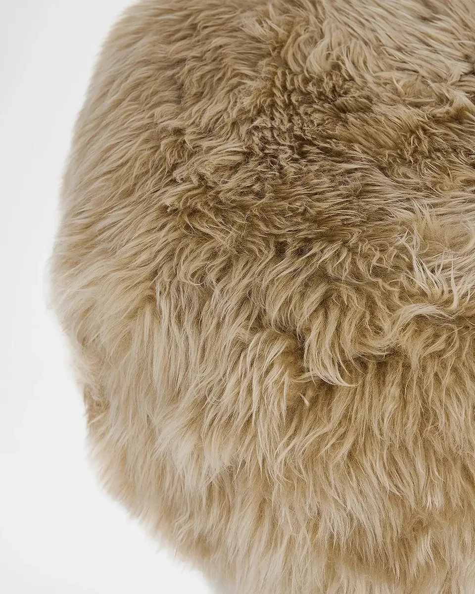 Interlude Home Brooks Shearling Stool | Thumbnail 3 Interlude Home Brooks Shearling Stool | Thumbnail 3