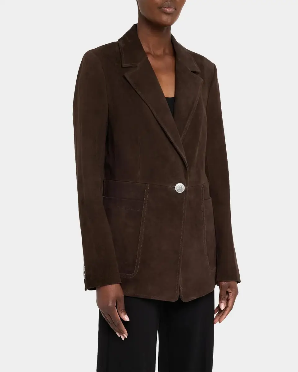 Kobi Halperin Claudia Single-Button Suede Jacket | Thumbnail 4 Kobi Halperin Claudia Single-Button Suede Jacket | Thumbnail 4