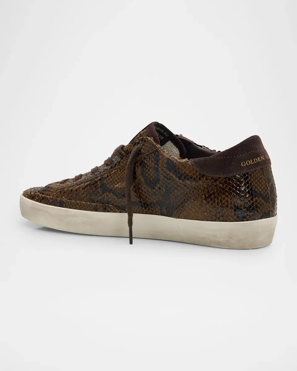Golden Goose Super-Star Snake-Printed Leather Low-Top Sneakers | Thumbnail 4 Golden Goose Super-Star Snake-Printed Leather Low-Top Sneakers | Thumbnail 4