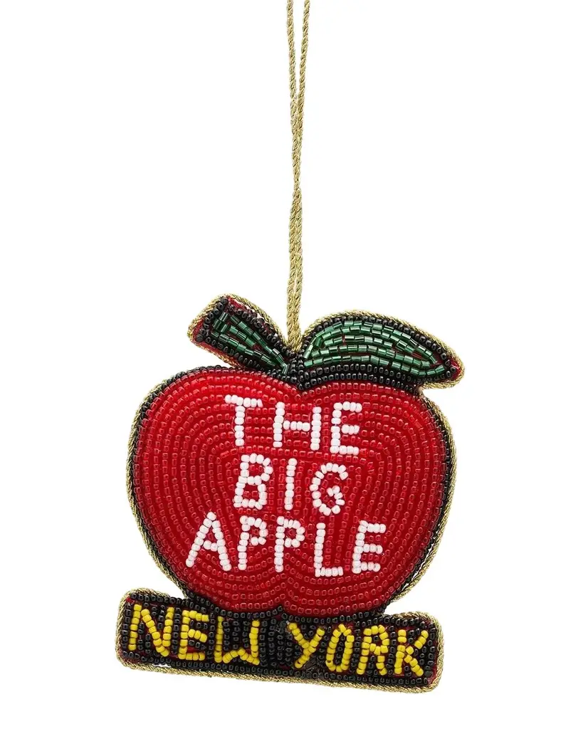 Big Apple Glass Beaded Ornament Big Apple Glass Beaded Ornament