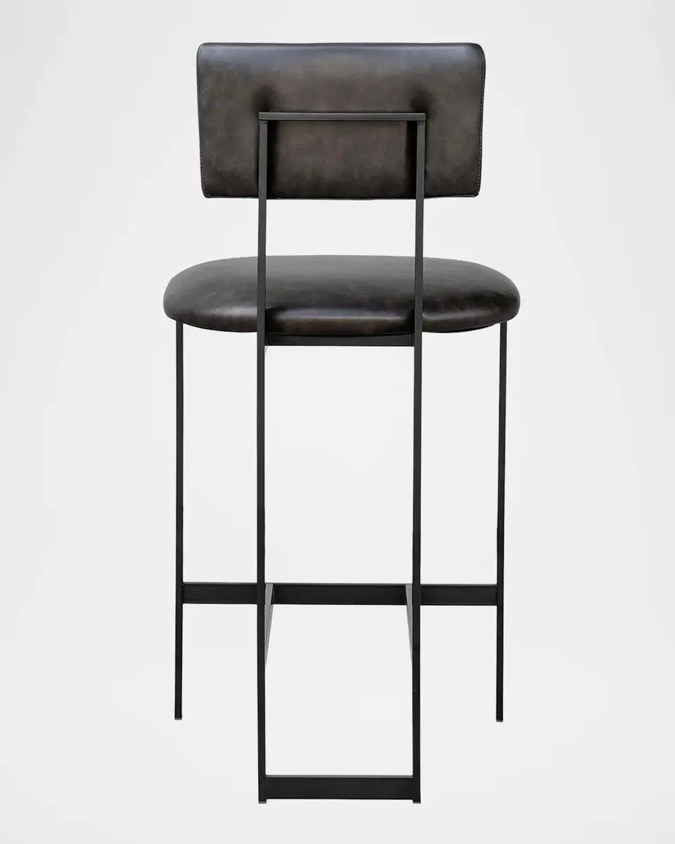 Interlude Home Landon II Vegan Leather 26" Counter Stool | Thumbnail 5 Interlude Home Landon II Vegan Leather 26" Counter Stool | Thumbnail 5
