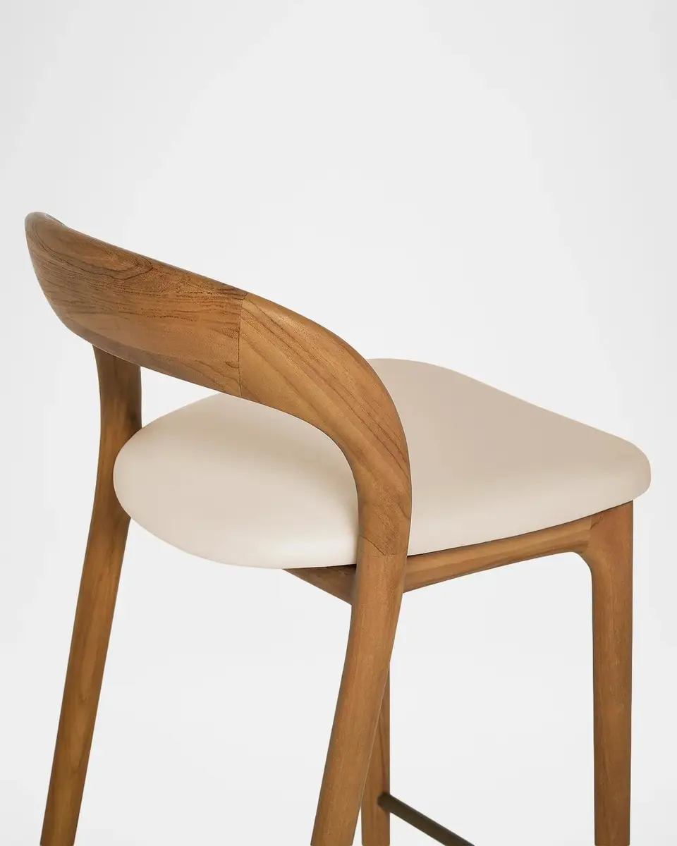 Interlude Home Felix Vegan Leather 30" Bar Stool | Thumbnail 5 Interlude Home Felix Vegan Leather 30" Bar Stool | Thumbnail 5
