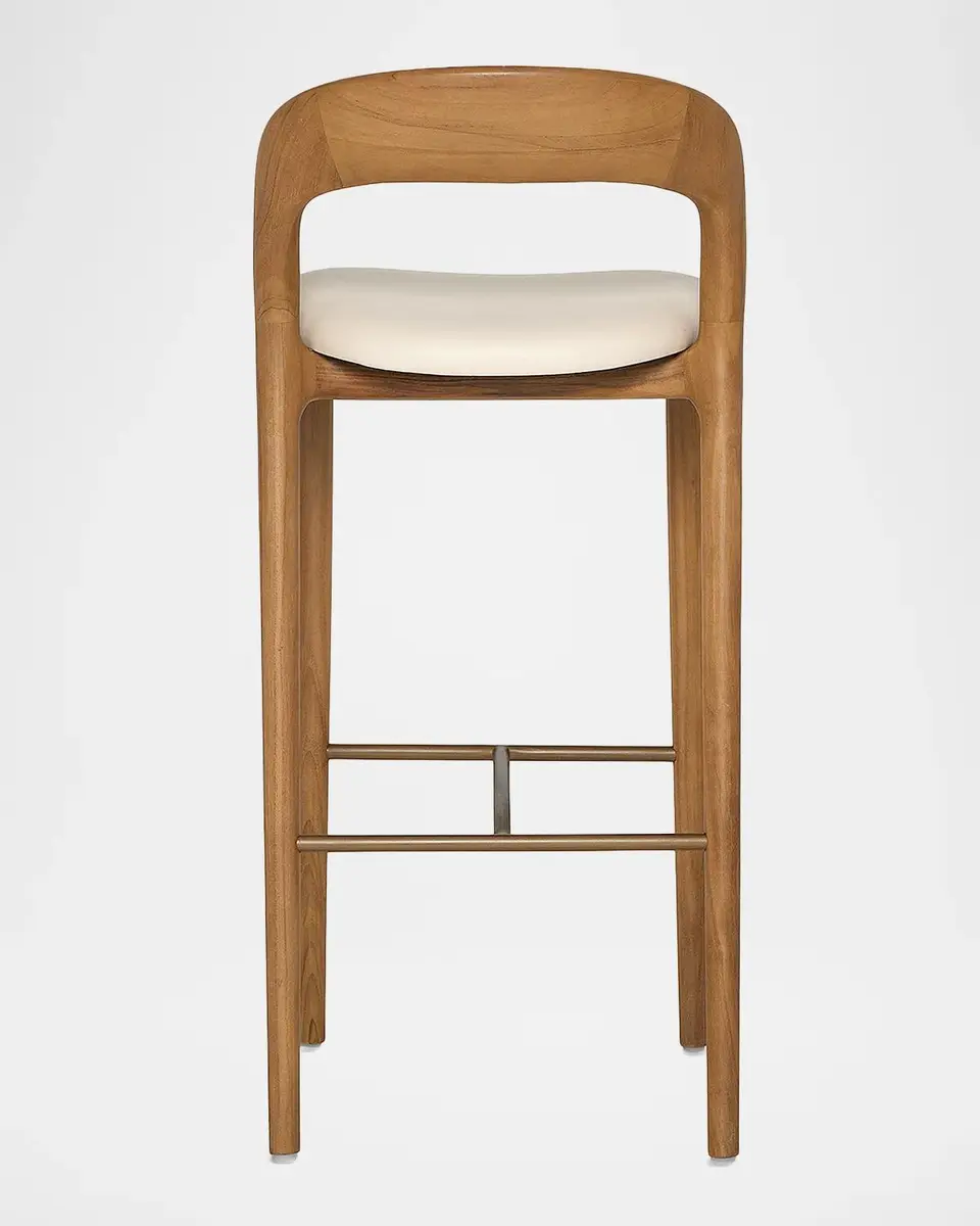 Interlude Home Felix Vegan Leather 30" Bar Stool | Thumbnail 6 Interlude Home Felix Vegan Leather 30" Bar Stool | Thumbnail 6