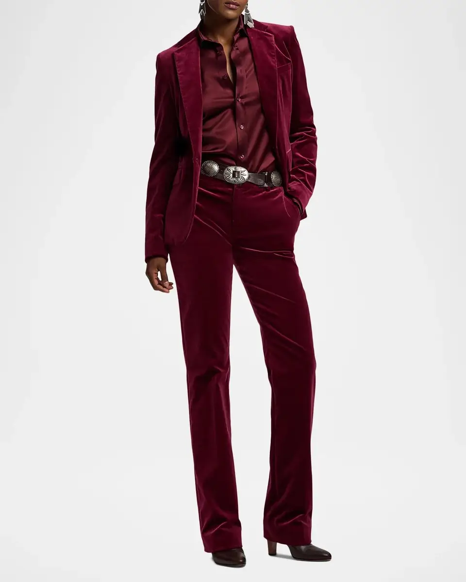 Ralph Lauren Collection Cameron II Straight Fit Satin Shirt | Thumbnail 2 Ralph Lauren Collection Cameron II Straight Fit Satin Shirt | Thumbnail 2