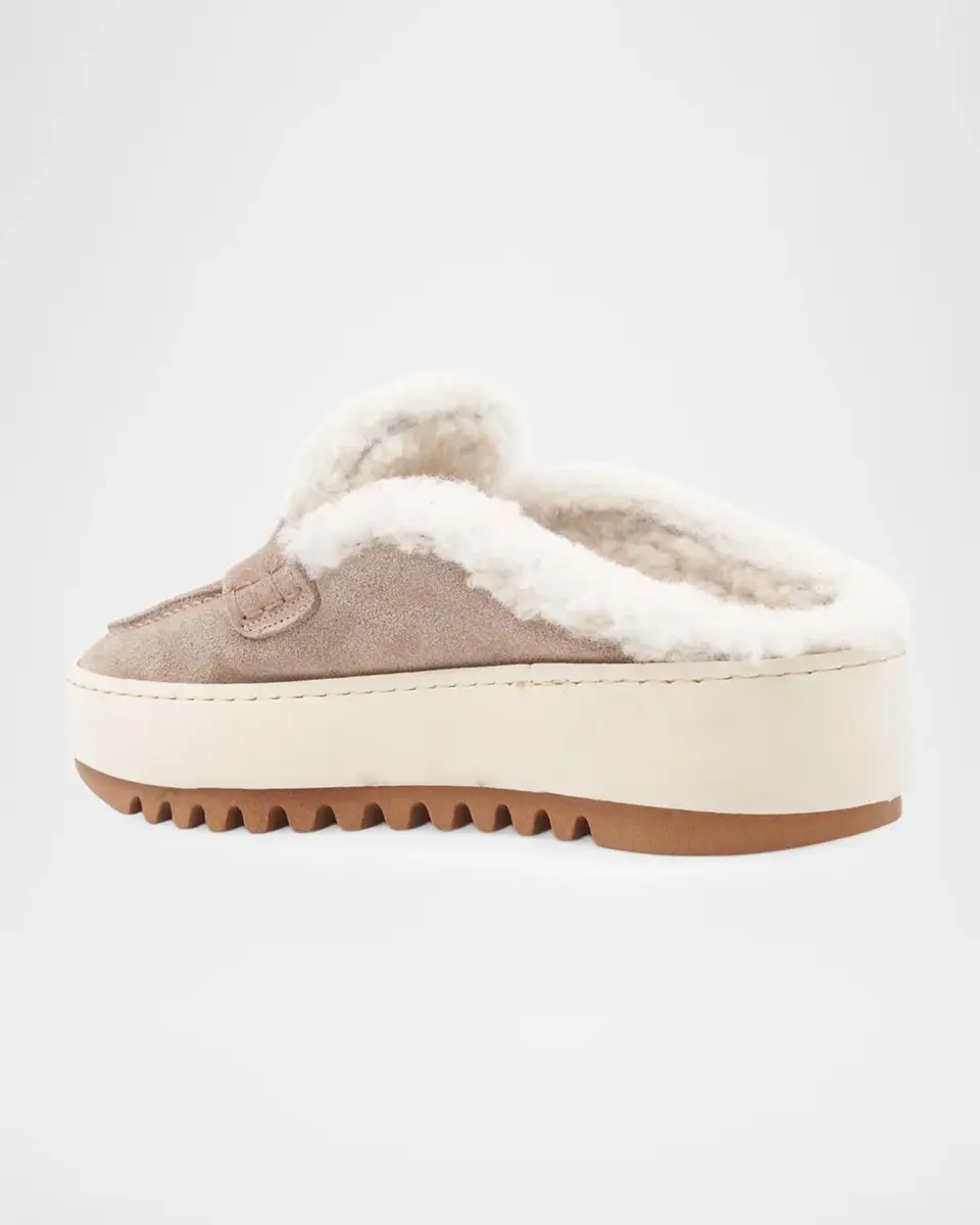 Aquatalia Amata Shearling-Lined Waterproof Suede Mules | Thumbnail 3 Aquatalia Amata Shearling-Lined Waterproof Suede Mules | Thumbnail 3