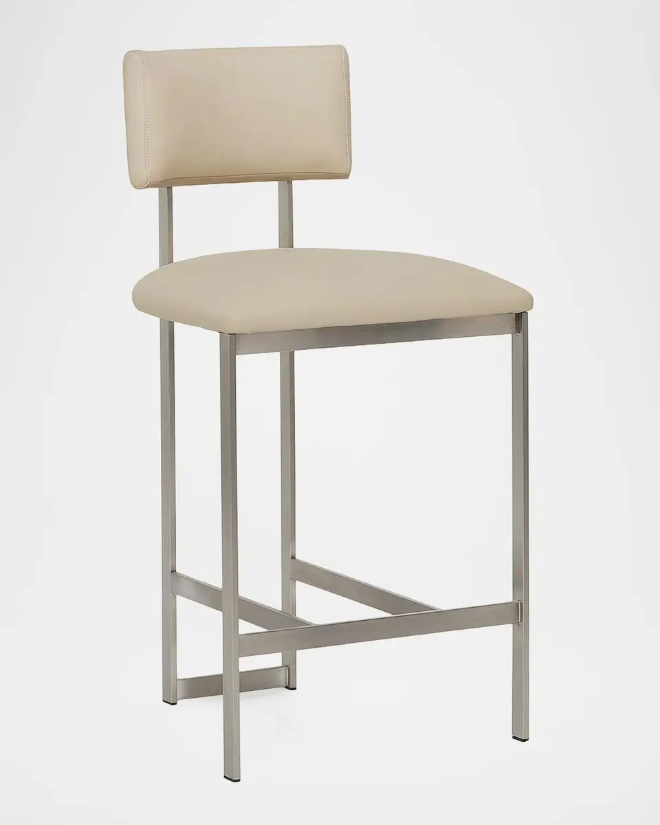 Interlude Home Landon II Vegan Leather 26" Counter Stool | Thumbnail 8 Interlude Home Landon II Vegan Leather 26" Counter Stool | Thumbnail 8