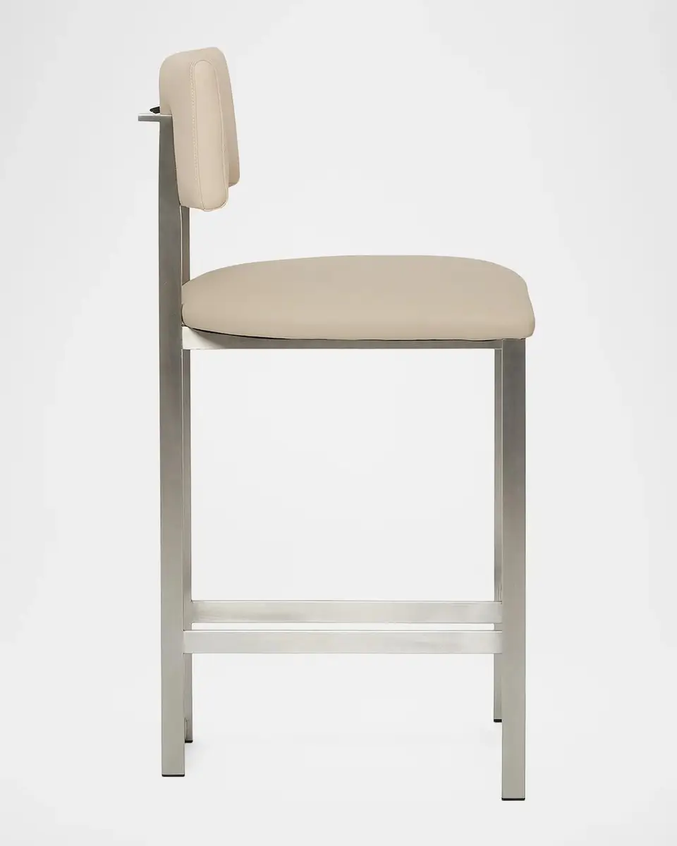 Interlude Home Landon II Vegan Leather 26" Counter Stool | Thumbnail 9 Interlude Home Landon II Vegan Leather 26" Counter Stool | Thumbnail 9