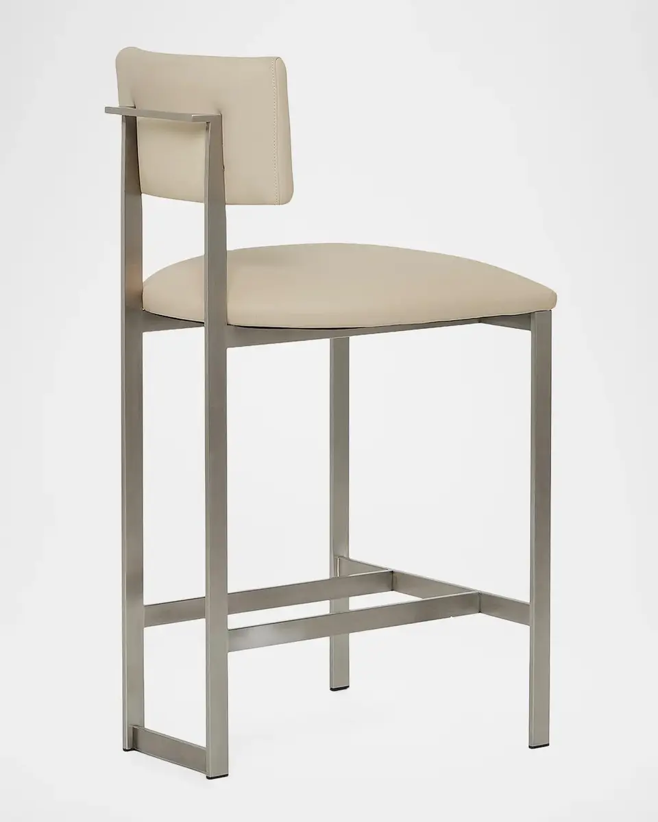 Interlude Home Landon II Vegan Leather 26" Counter Stool | Thumbnail 10 Interlude Home Landon II Vegan Leather 26" Counter Stool | Thumbnail 10