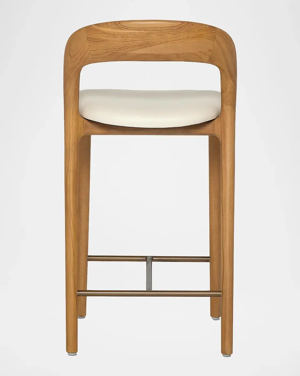 Interlude Home Felix Vegan Leather 25" Counter Stool | Thumbnail 11 Interlude Home Felix Vegan Leather 25" Counter Stool | Thumbnail 11