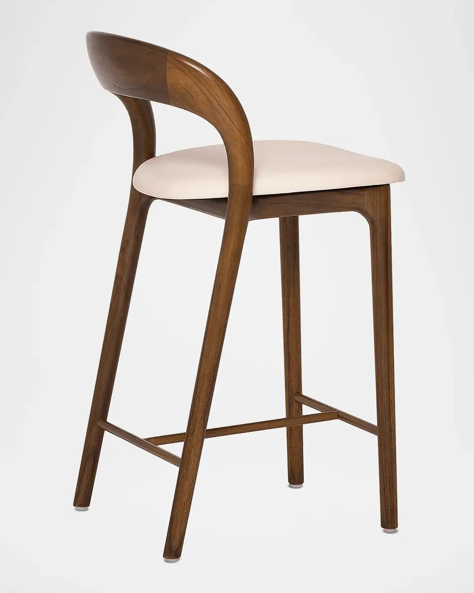 Interlude Home Felix Vegan Leather 25" Counter Stool | Thumbnail 4 Interlude Home Felix Vegan Leather 25" Counter Stool | Thumbnail 4