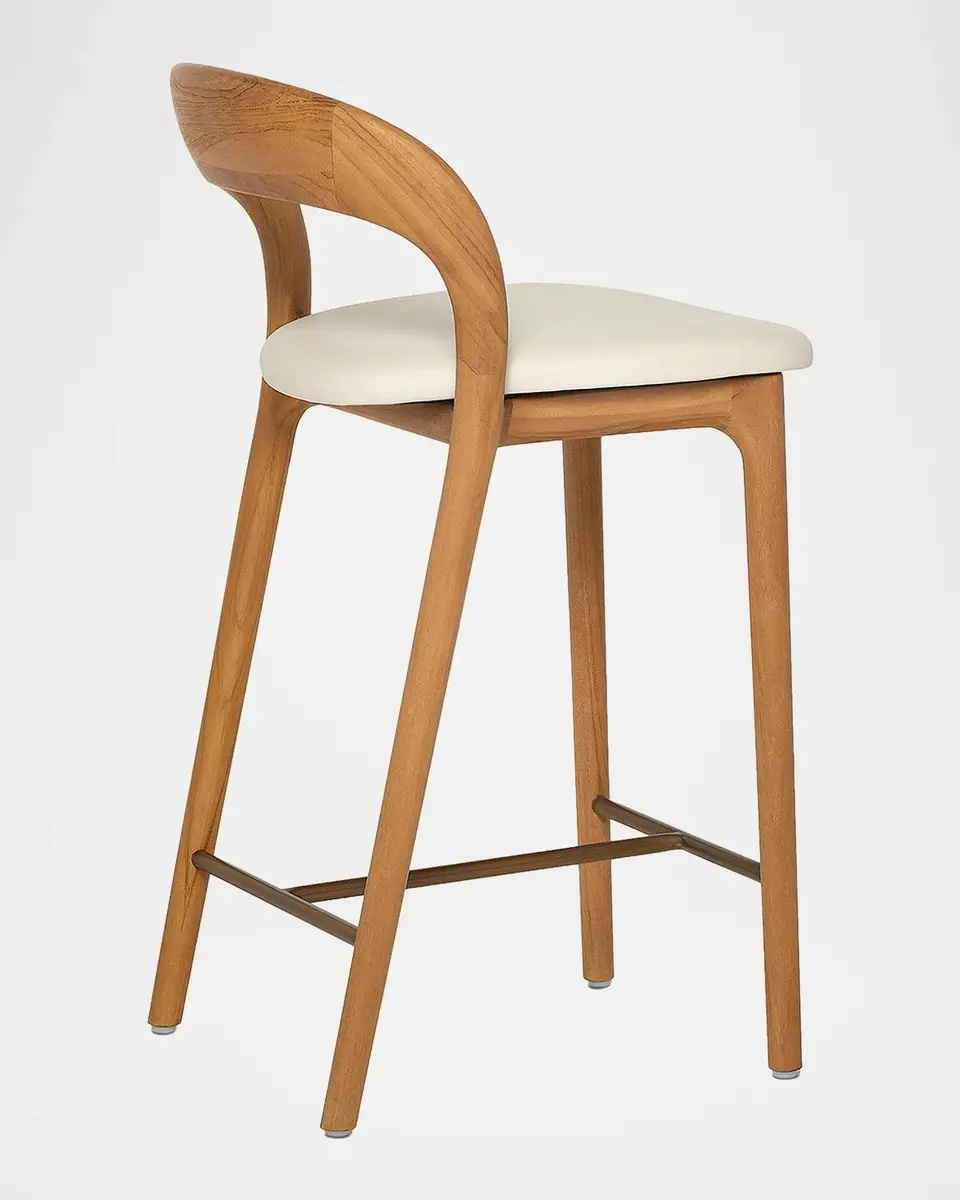 Interlude Home Felix Vegan Leather 25" Counter Stool | Thumbnail 9 Interlude Home Felix Vegan Leather 25" Counter Stool | Thumbnail 9