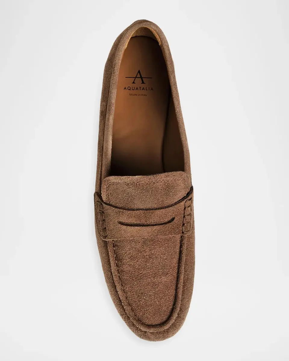 Aquatalia Ellis Waterproof Suede Penny Loafers | Thumbnail 4 Aquatalia Ellis Waterproof Suede Penny Loafers | Thumbnail 4