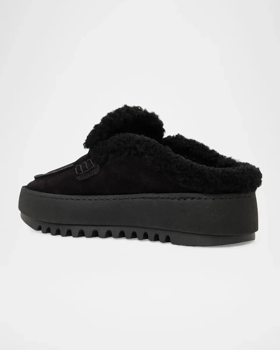 Aquatalia Amata Shearling-Lined Waterproof Suede Mules | Thumbnail 3 Aquatalia Amata Shearling-Lined Waterproof Suede Mules | Thumbnail 3