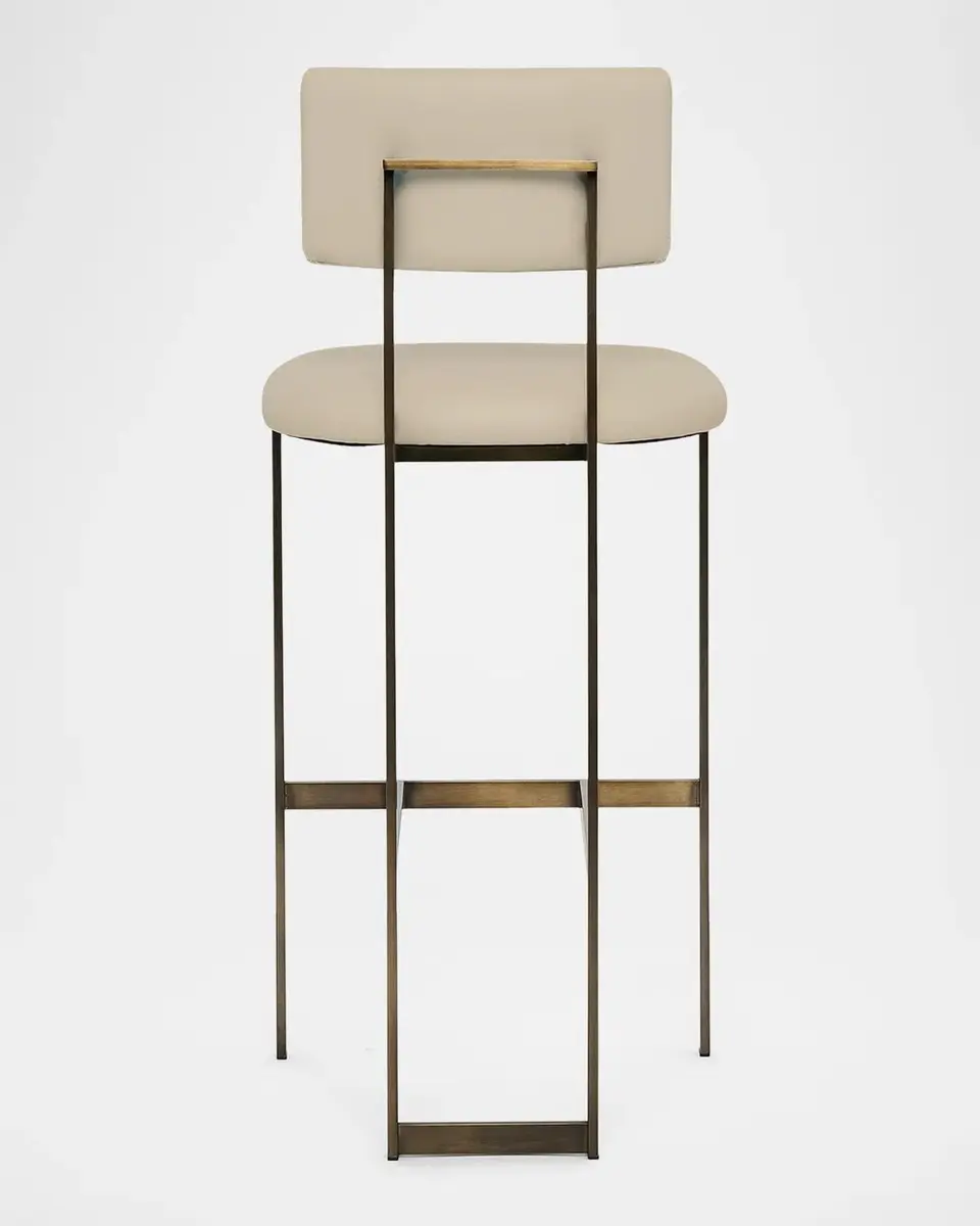 Interlude Home Landon II Vegan Leather 30" Bar Stool | Thumbnail 6 Interlude Home Landon II Vegan Leather 30" Bar Stool | Thumbnail 6