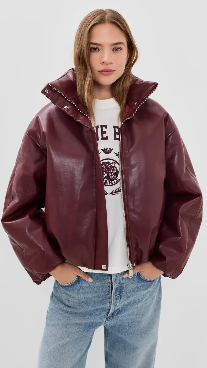 Anine Bing Cyrus Recycled Leather Jacket | Thumbnail 2 Anine Bing Cyrus Recycled Leather Jacket | Thumbnail 2