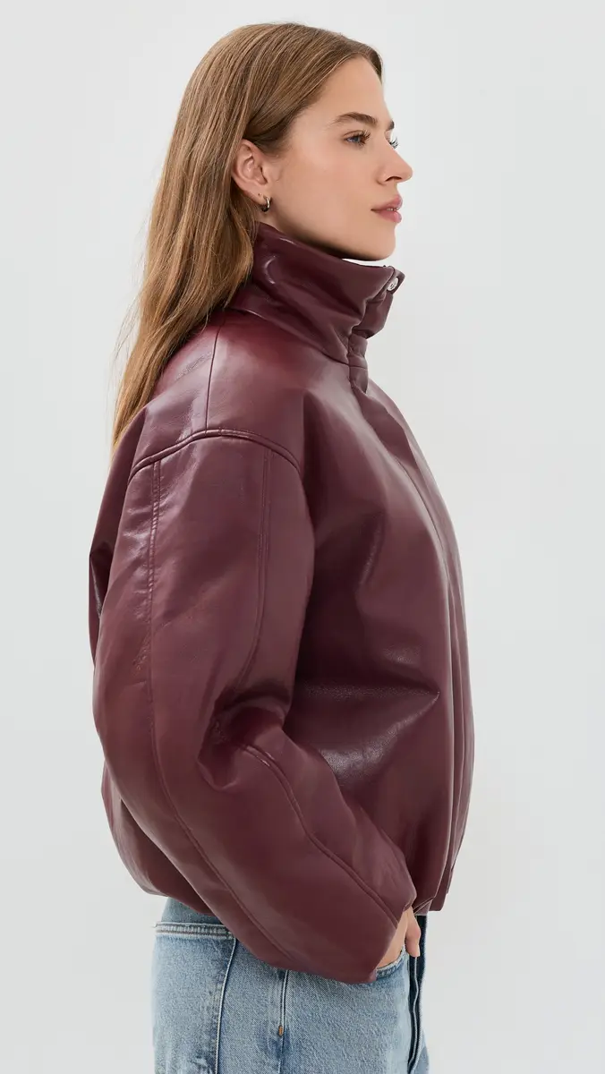 Anine Bing Cyrus Recycled Leather Jacket | Thumbnail 4 Anine Bing Cyrus Recycled Leather Jacket | Thumbnail 4