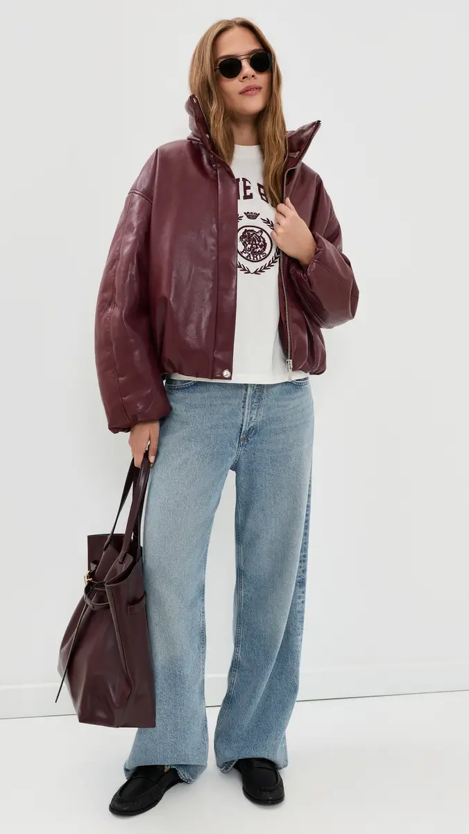 Anine Bing Cyrus Recycled Leather Jacket | Thumbnail 5 Anine Bing Cyrus Recycled Leather Jacket | Thumbnail 5