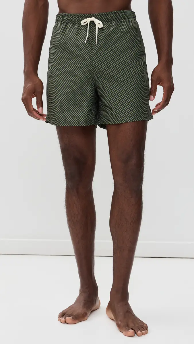 BATHER Clover Checker Swim Trunks | Thumbnail 2 BATHER Clover Checker Swim Trunks | Thumbnail 2